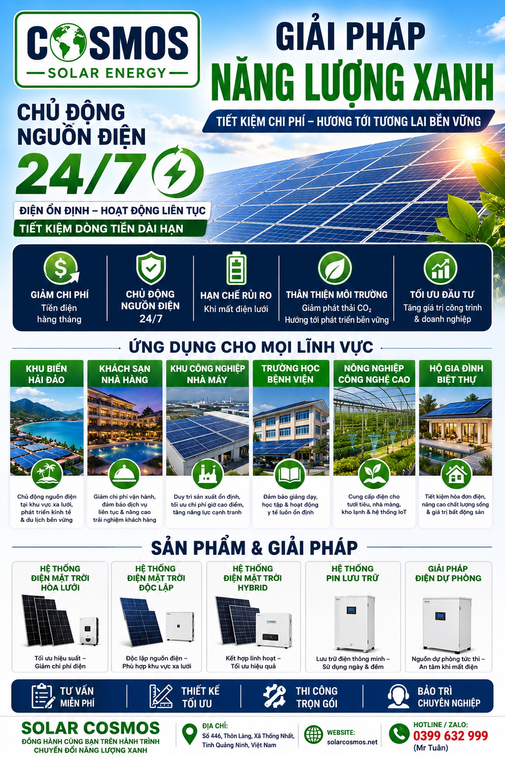 Solar Cosmos - Năng lượng xanh cho tương lai bền vững